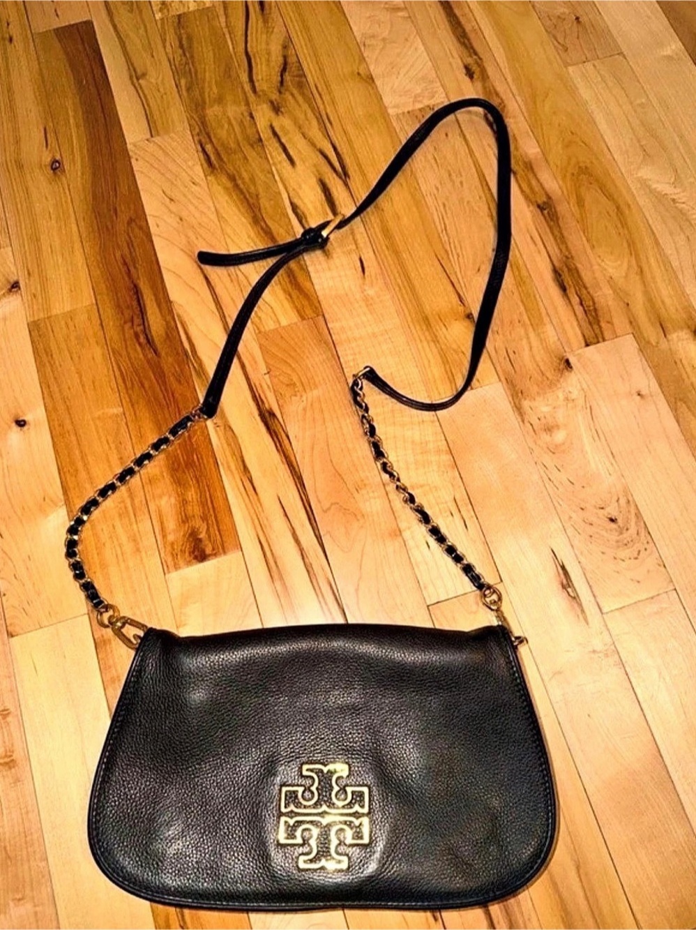 Tory Burch Marion Convertible Shoulder Bag Black Crossbody